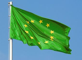 Grüne Europaflagge