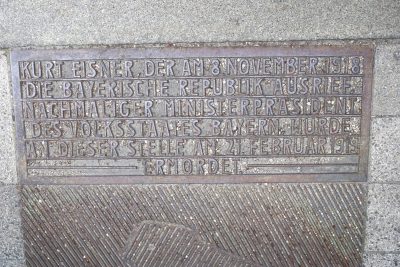 Denkmal Kurt Eisner (Foto: M. Pilgram)