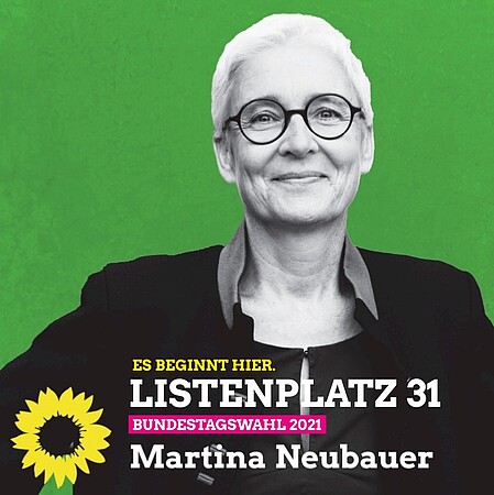 Martina Neubauer auf Listenplatz 31
