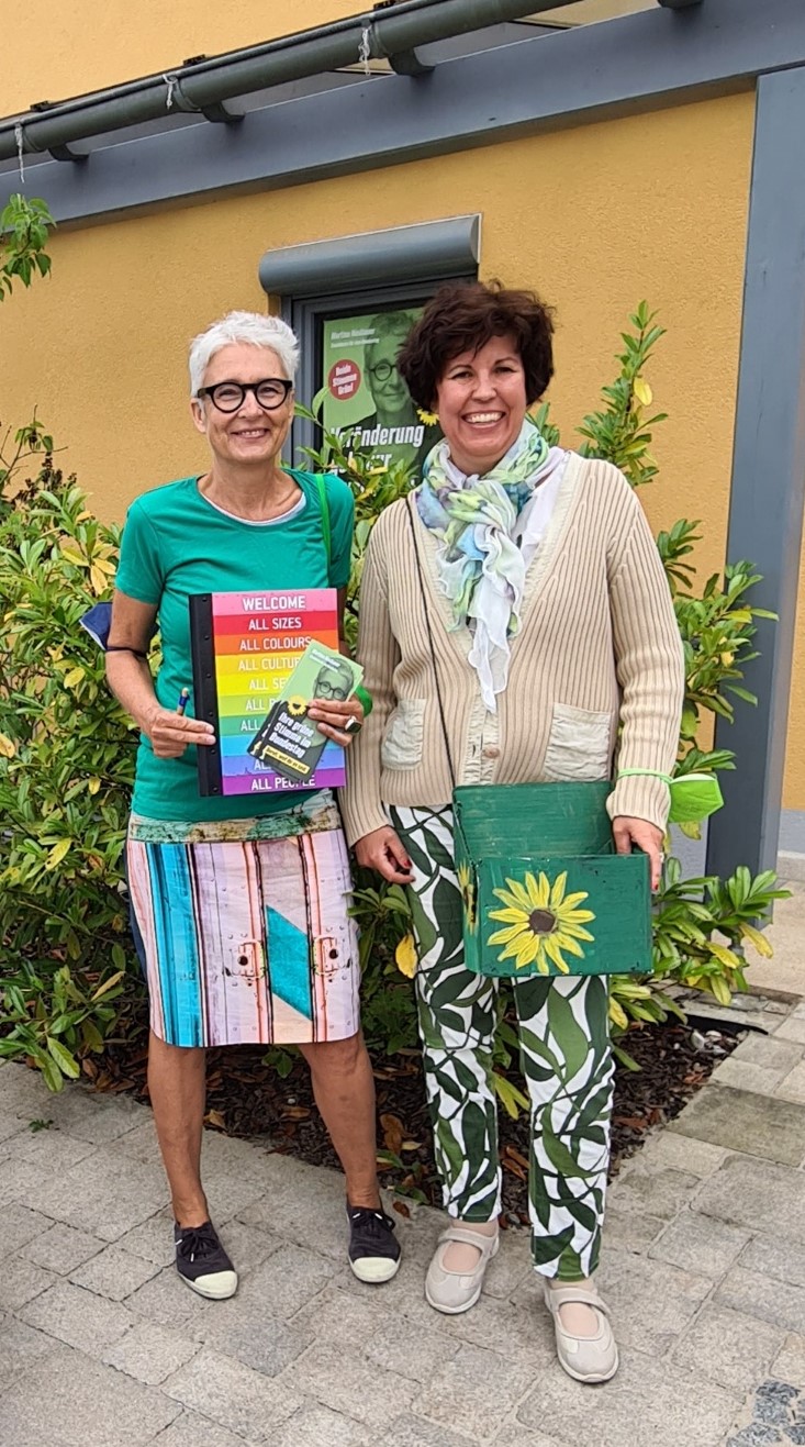 „Grün klingelt“ – Martina Neubauer und Diana Franke unterwegs