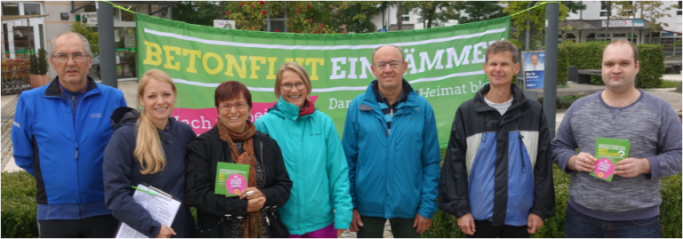 Rückblick auf Infostand zum Volksbegehren „Betonflut eindämmen“