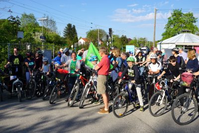 Gruppenbild von der Critical Mass Veranstaltung in Weßling (Foto: M.Pilgram)