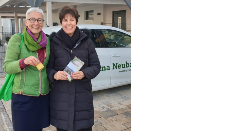 Grün klingelt: Diana Franke und Martina Neubauer unterwegs