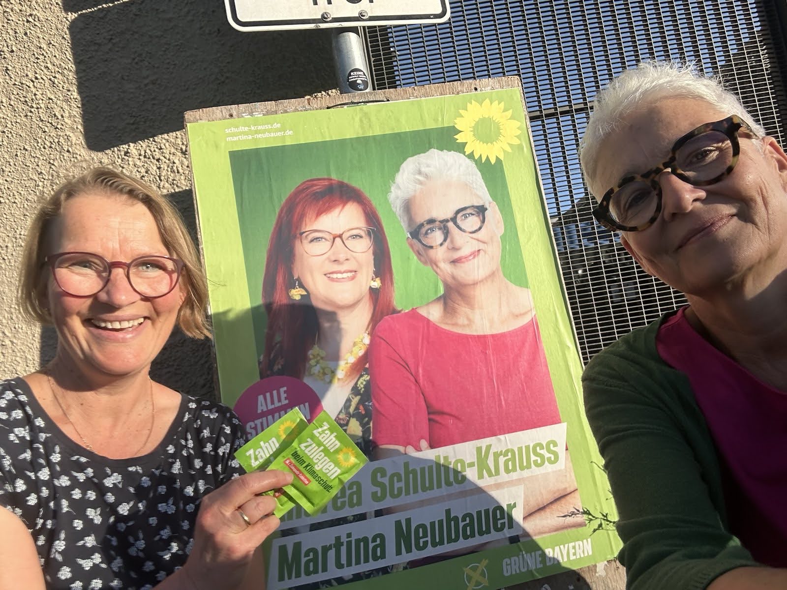 Anja Kiemle und Martina Neubauer bei "Grün klingelt"