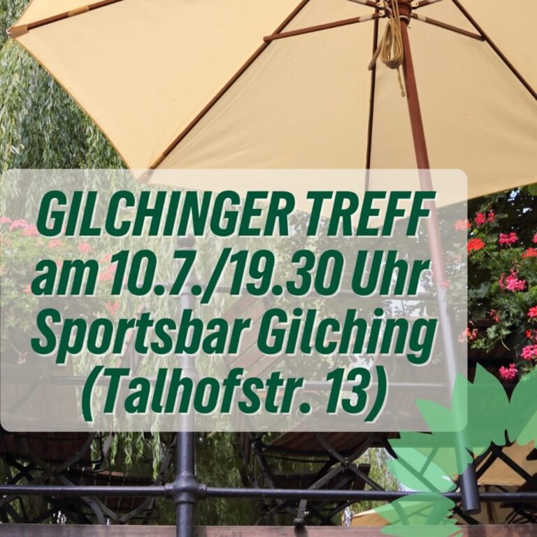Gilchinger Treff: Ideen, Gespräche, Austausch mit Grünen & Co