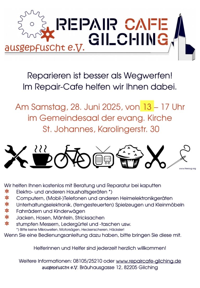 Repair-Café am 28.6.2025