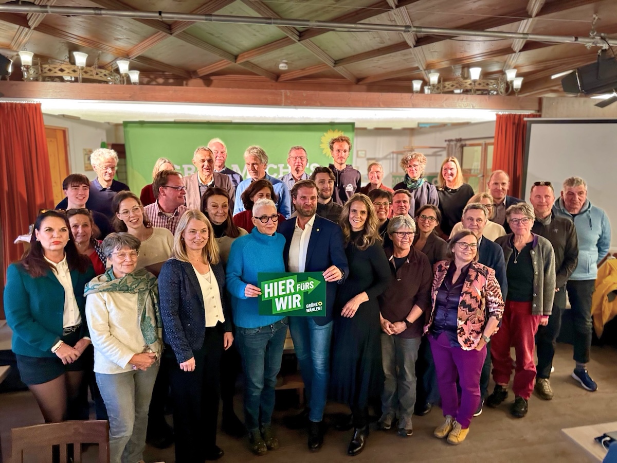 Gruppenbild mit Kandidaten der Kreistagsliste der Grünen (Foto: Irina Freihart)