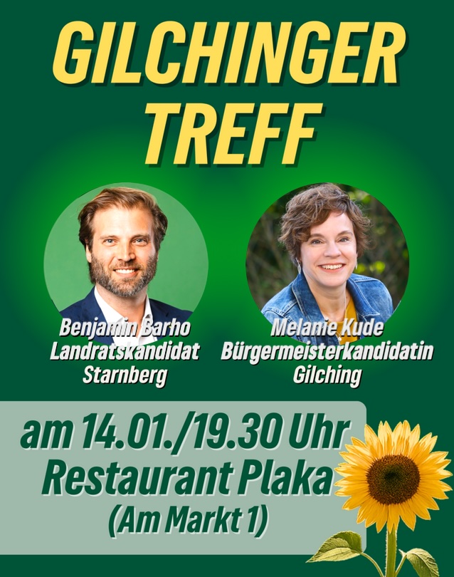 Gilchinger Treff: Ideen, Gespräche, Austausch mit Grünen & Co 